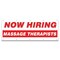Signmission Now Hiring Massage Therapists Banner Apply Inside Accepting Application Single Sided B-120-30276 - alternate 1